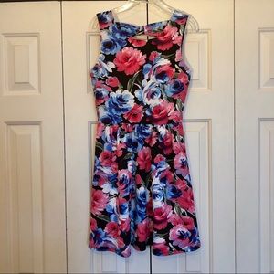 Lily Rose Springtime Floral Slater Dress Sz Small